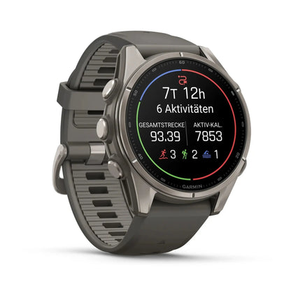 Garmin fenix 9 Kieselgrau/Titan GPS Sportuhr (43mm)
