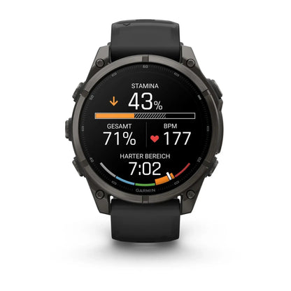 Garmin fenix 9 Schwarz/Carbongrau GPS Sportuhr (47mm)