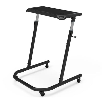 Wahoo Kickr Desk Ansicht mit Rollen