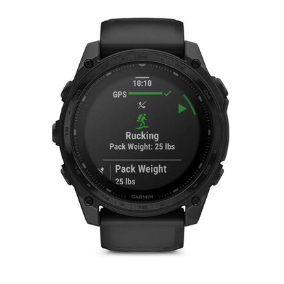 schwarze Garmin Sportuhr mit Wanderfunktion